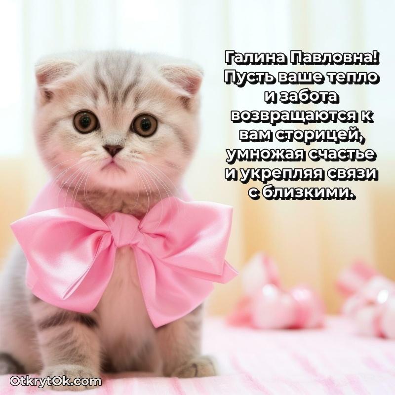 Открытка с юбилеем 55 лет Галине Павловне